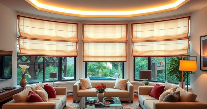 Cortinas Romanas para Sala: Estilo e Funcionalidade Cortinas Romanas para Sala: Estilo e Funcionalidade