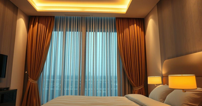 Cortina de tecido para quarto: Elegância e Conforto Cortina de tecido para quarto: Elegância e Conforto