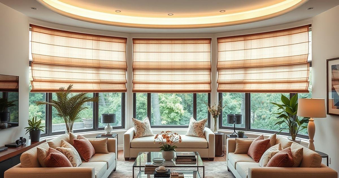 Cortinas romanas para sala e sua transformação no ambiente Cortinas romanas para sala e sua transformação no ambiente