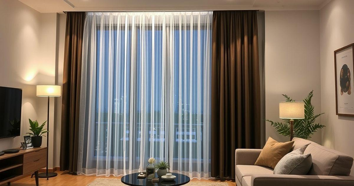 Como Escolher a Cortina Blecaute de Tecido com Voil Perfeita para Seu Ambiente Como Escolher a Cortina Blecaute de Tecido com Voil Perfeita para Seu Ambiente
