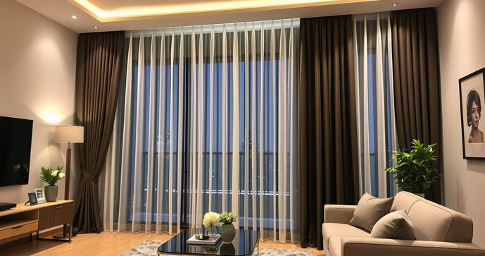 Como escolher cortinas blecaute tecido com voil para seu espaço