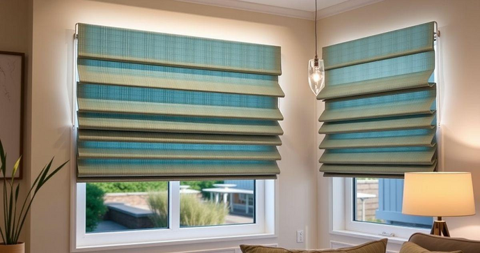 Cortinas Romanas de Tecido Transformam Seu Ambiente Com Estilo Cortinas Romanas de Tecido Transformam Seu Ambiente Com Estilo