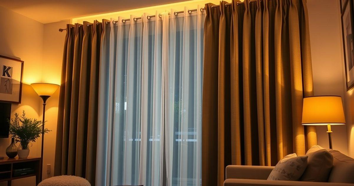 Cortina de tecido grosso transforma ambientes com estilo e conforto Cortina de tecido grosso transforma ambientes com estilo e conforto