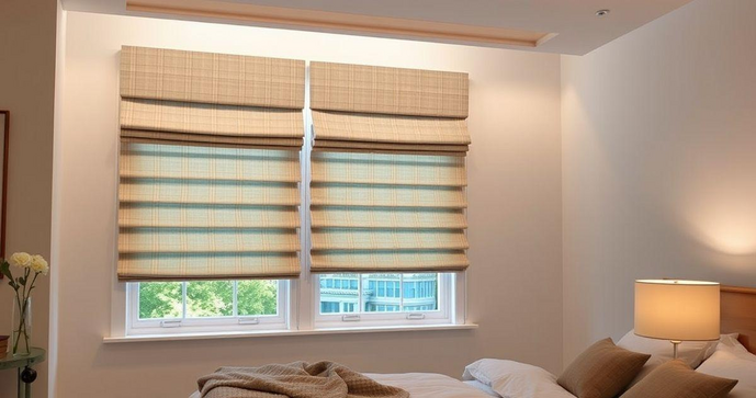 Cortinas romanas para quarto trazem elegância e funcionalidade ao seu espaço Cortinas romanas para quarto trazem elegância e funcionalidade ao seu espaço