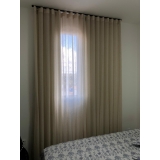 cortina blecaute tecido com voil Vila Da Serra
